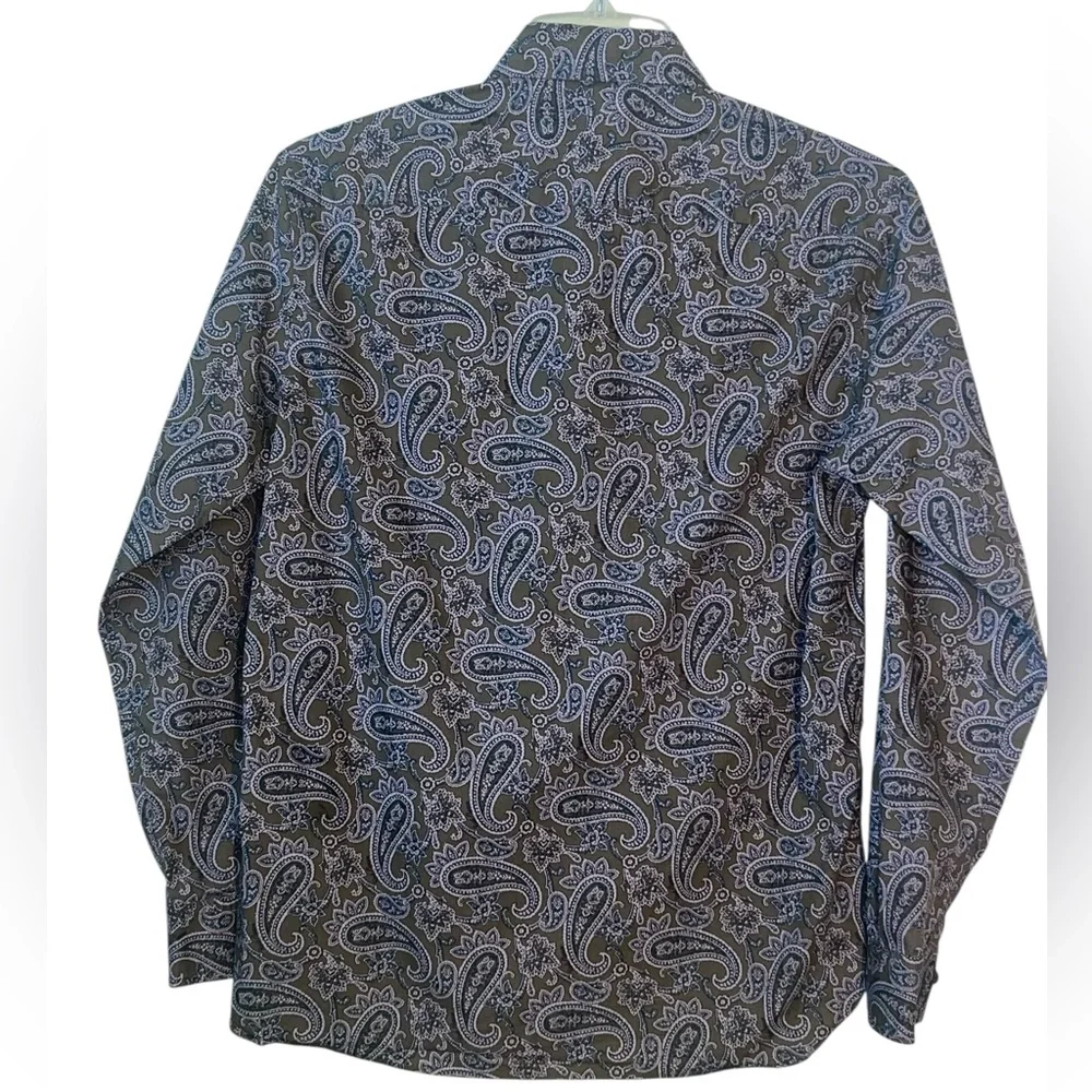 Brooks Brother Red Fleece Cotton, paisley print dress shirt. Size small. GUC - Picture 4 of 7